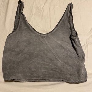Brandy Melville gray cropped top - one size